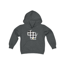 Youth Hoodie - Wisconsin - Tartan - Home Heart Pro