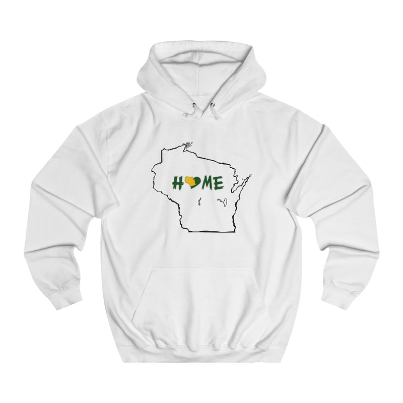 Men's or Women's College Hoodie - Wisconsin - Home Heart