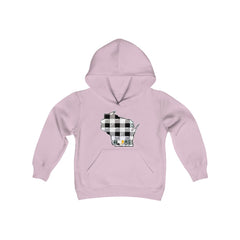 Youth Hoodie - Wisconsin - Tartan - Home Heart Pro Youth Hoodie - Wisconsin - Tartan - Home Heart Pro