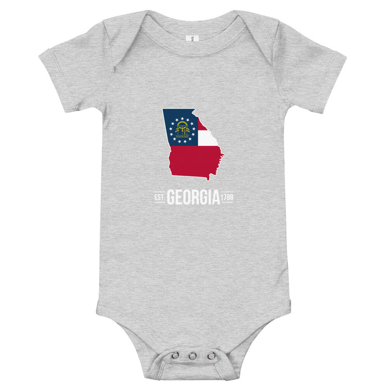 Baby's Onesie - Georgia - State Flag