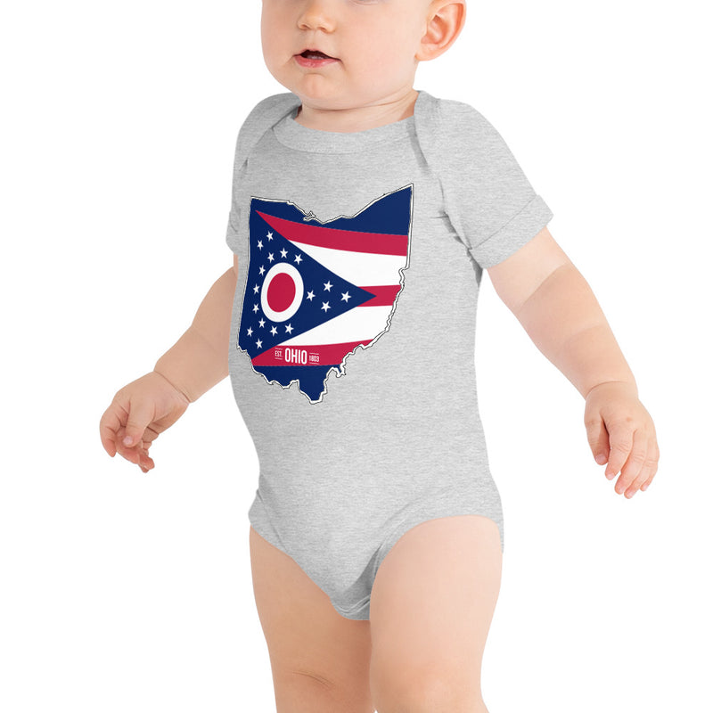 Baby's Onesie - Ohio - State Flag