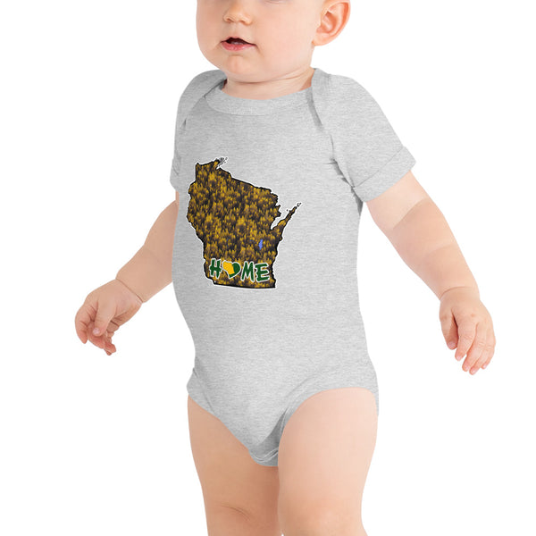 Baby's Onesie - Wisconsin - Lakes/Trees - Pro