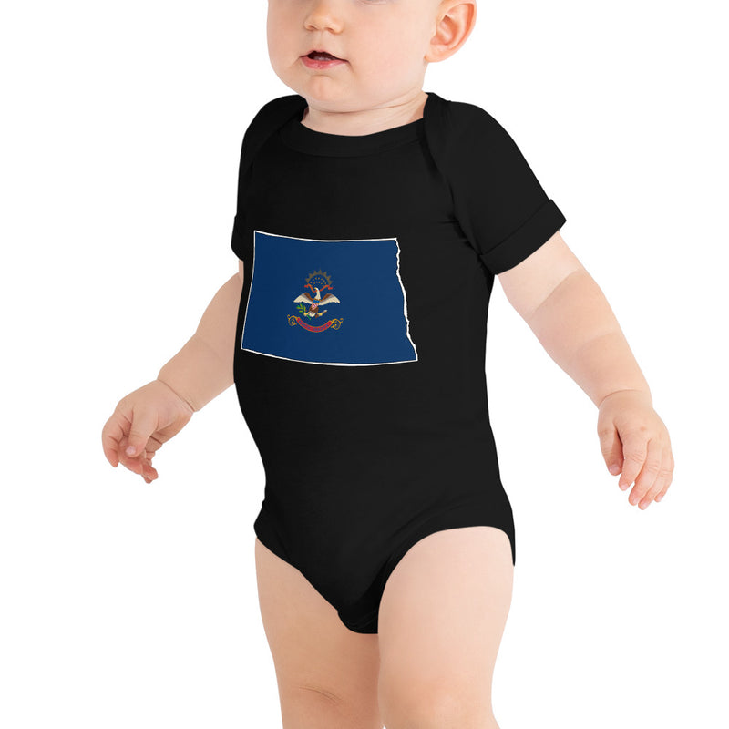 Baby Onesie - North Dakota - State Flag