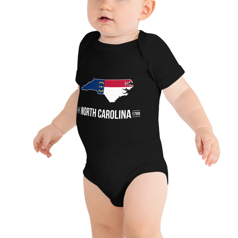 Baby's Onesie - North Carolina - State Flag