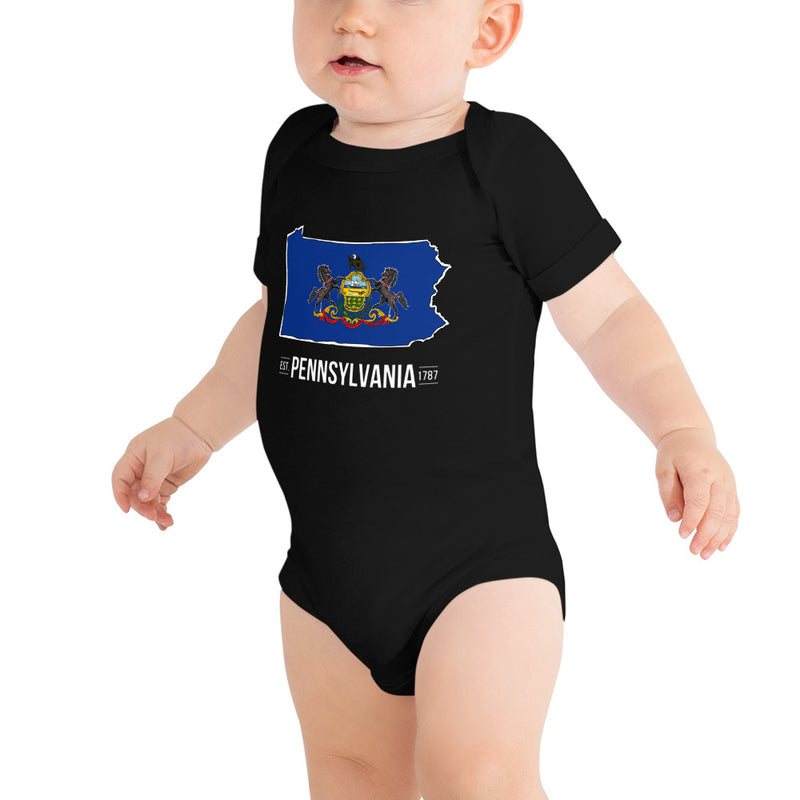 Baby's Onesie - Pennsylvania - State Flag