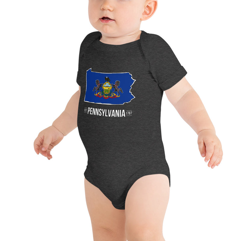 Baby's Onesie - Pennsylvania - State Flag
