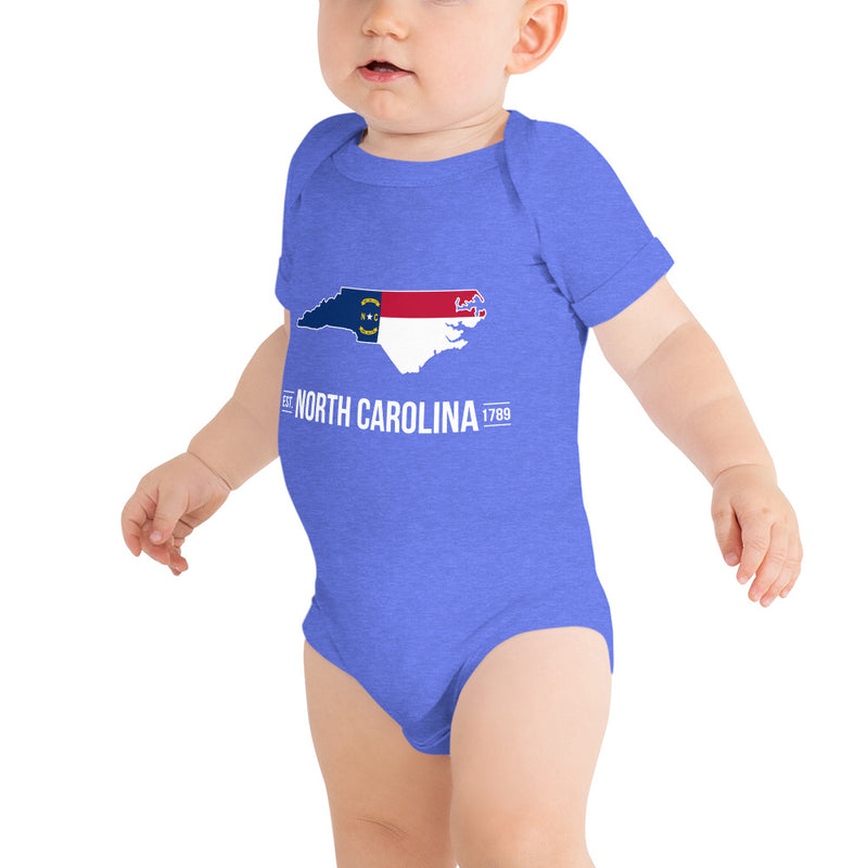 Baby's Onesie - North Carolina - State Flag