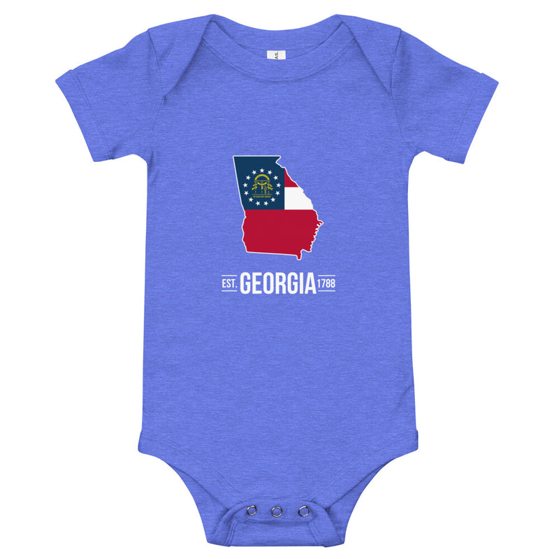 Baby's Onesie - Georgia - State Flag