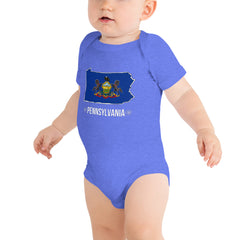 Baby's Onesie - Pennsylvania - State Flag