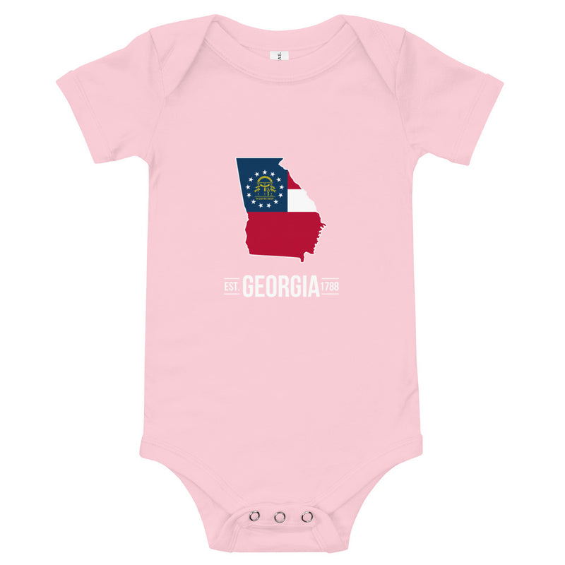 Baby's Onesie - Georgia - State Flag