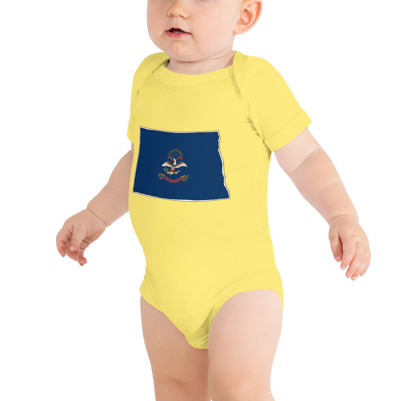 Baby Onesie - North Dakota - State Flag