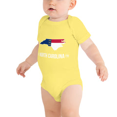Baby's Onesie - North Carolina - State Flag Baby's Onesie - North Carolina - State Flag
