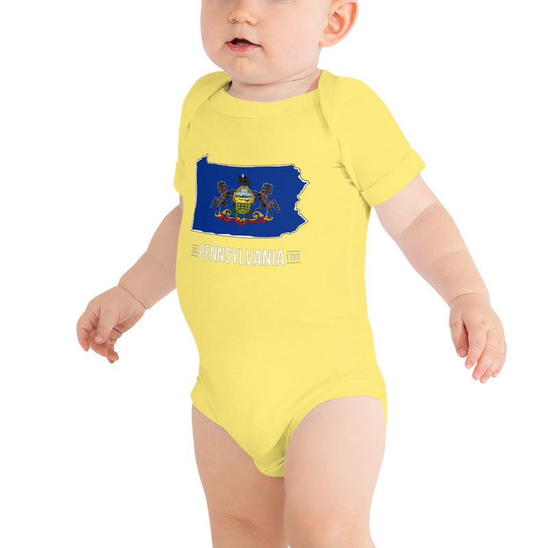 Baby's Onesie - Pennsylvania - State Flag