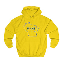 Men's or Women's College Hoodie - Wisconsin - Home Heart