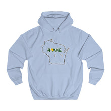 Men's or Women's College Hoodie - Wisconsin - Home Heart