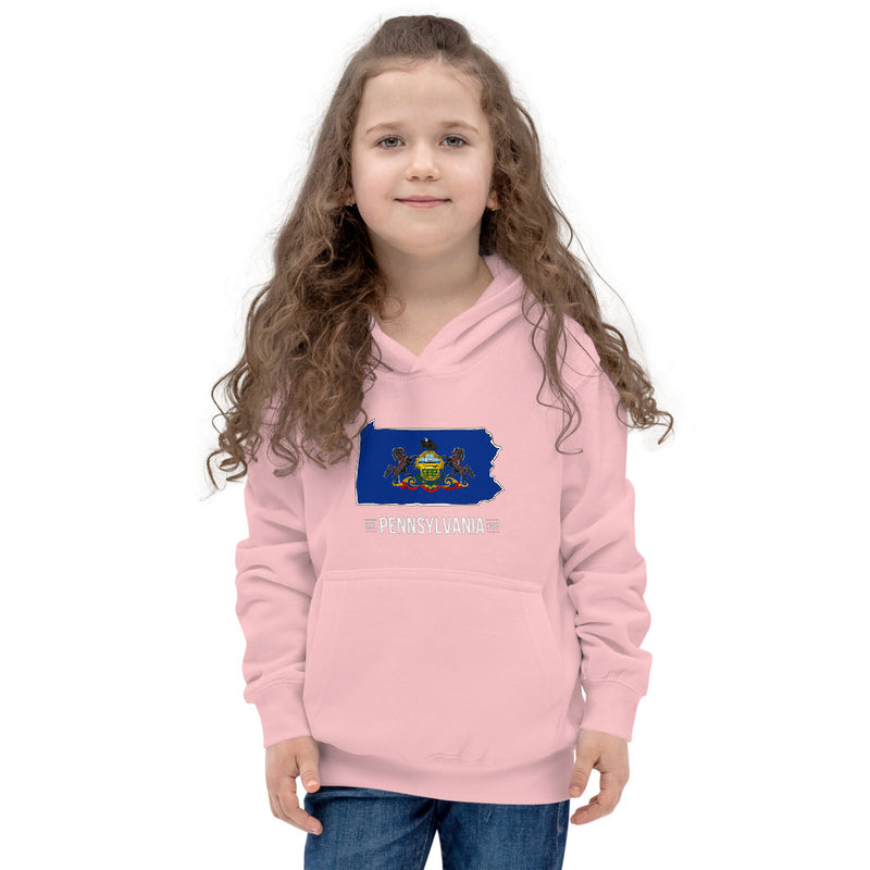 Girl's Hoodie - Pennsylvania - State Flag