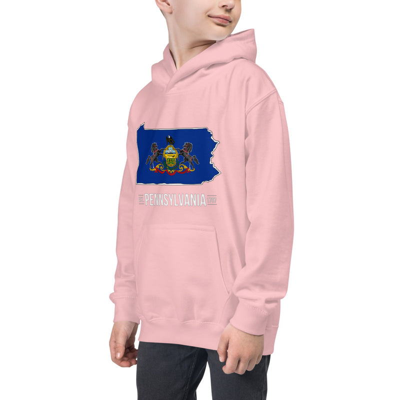 Boy's Hoodie - Pennsylvania - State Flag