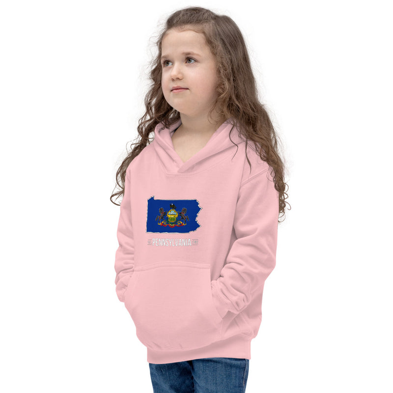 Girl's Hoodie - Pennsylvania - State Flag