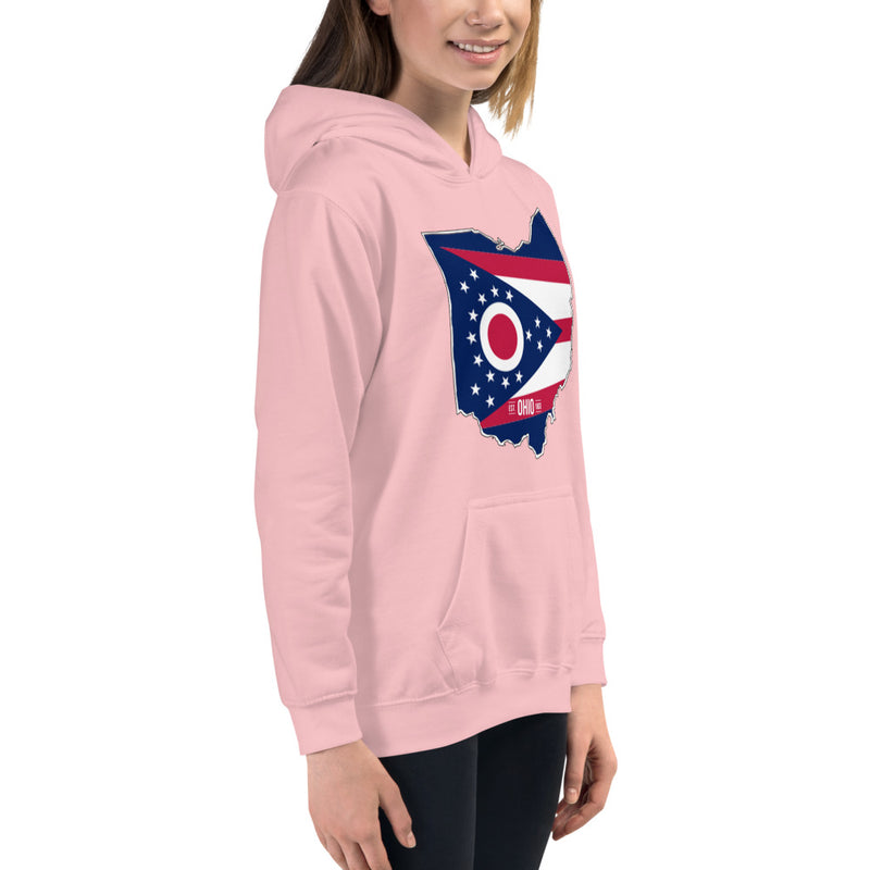 Girl's Hoodie - Ohio - State Flag