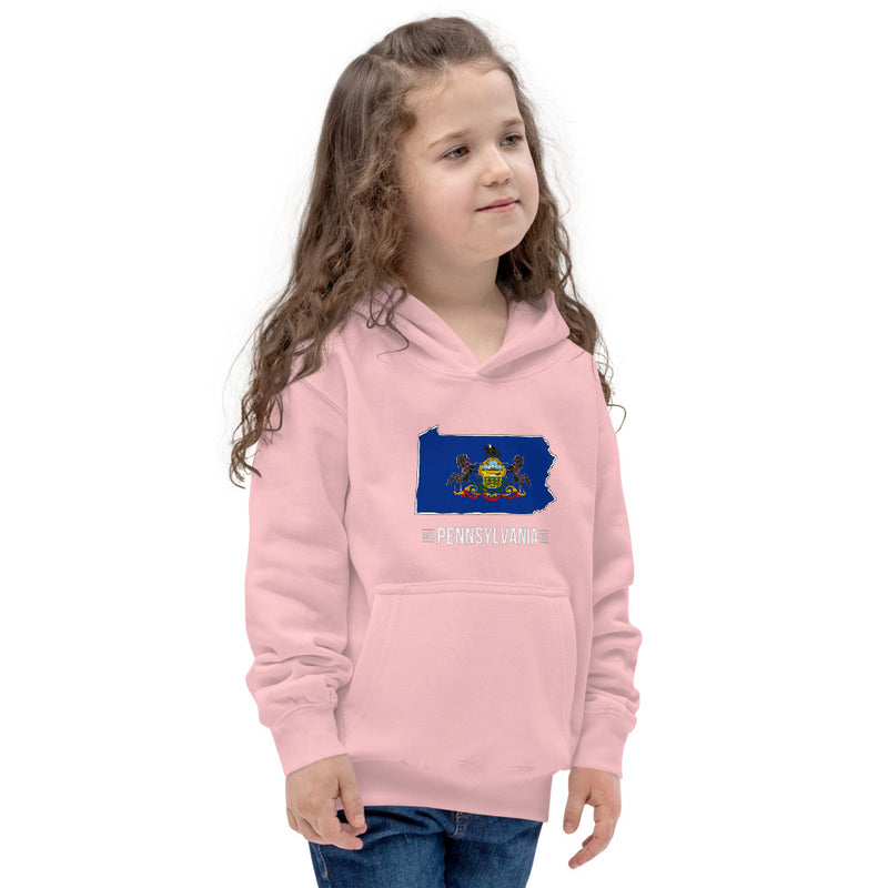 Girl's Hoodie - Pennsylvania - State Flag