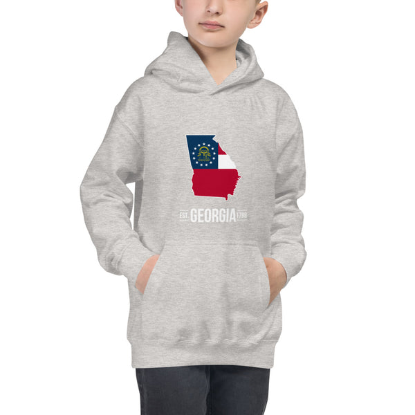 Boy's Hoodie - Georgia - State Flag