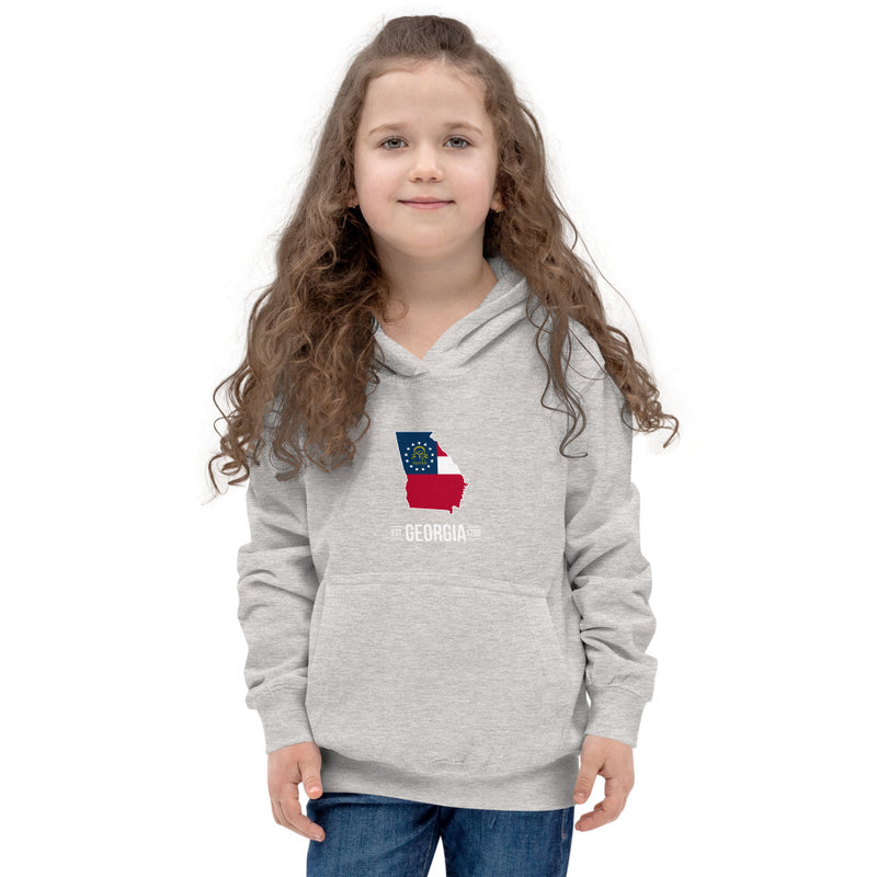 Girl's Hoodie - Georgia - State Flag