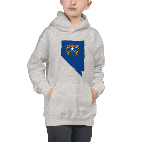 Boy's Hoodie - Nevada - State Flag