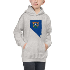 Boy's Hoodie - Nevada - State Flag Boy's Hoodie - Nevada - State Flag