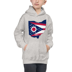 Boy's Hoodie - Ohio - State Flag Boy's Hoodie - Ohio - State Flag