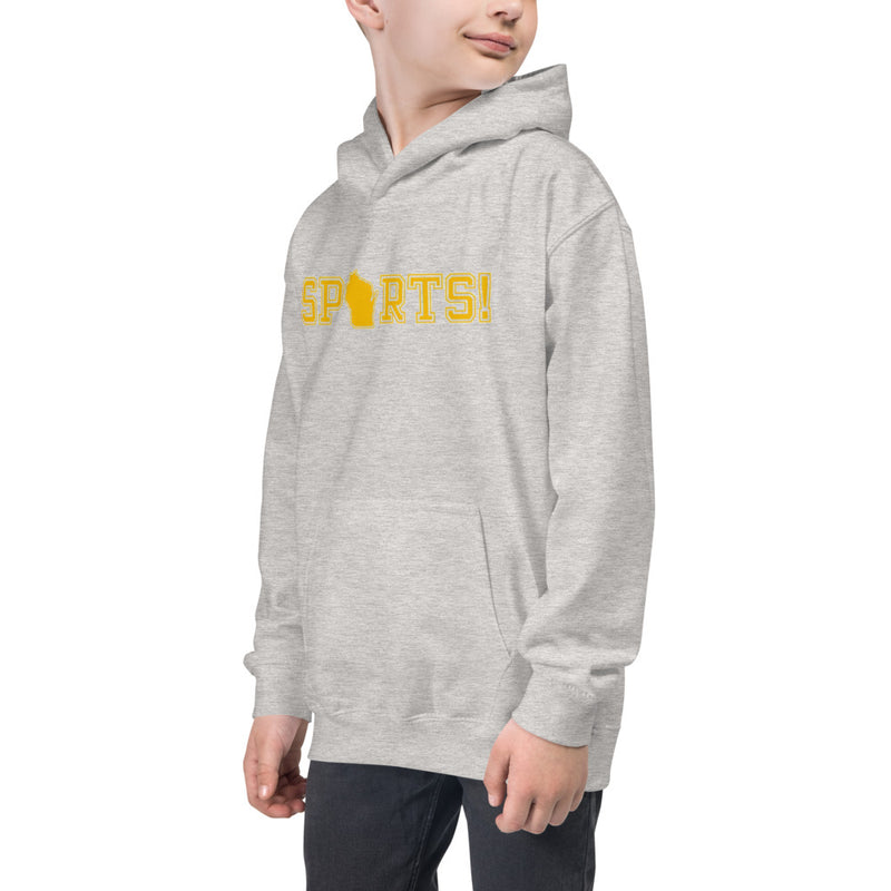 Kid's Hoodie - Wisconsin - Sports!