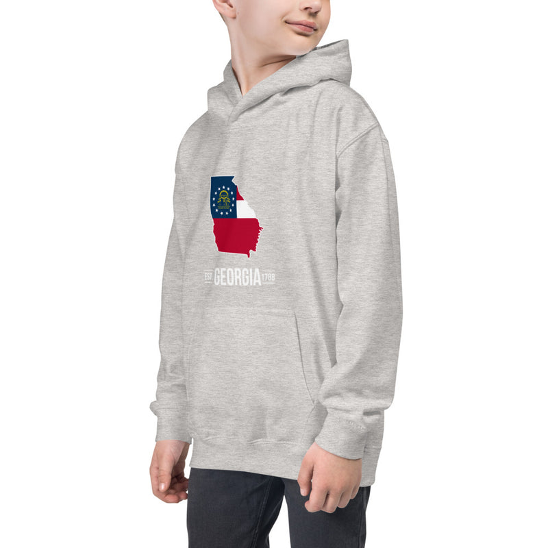 Boy's Hoodie - Georgia - State Flag