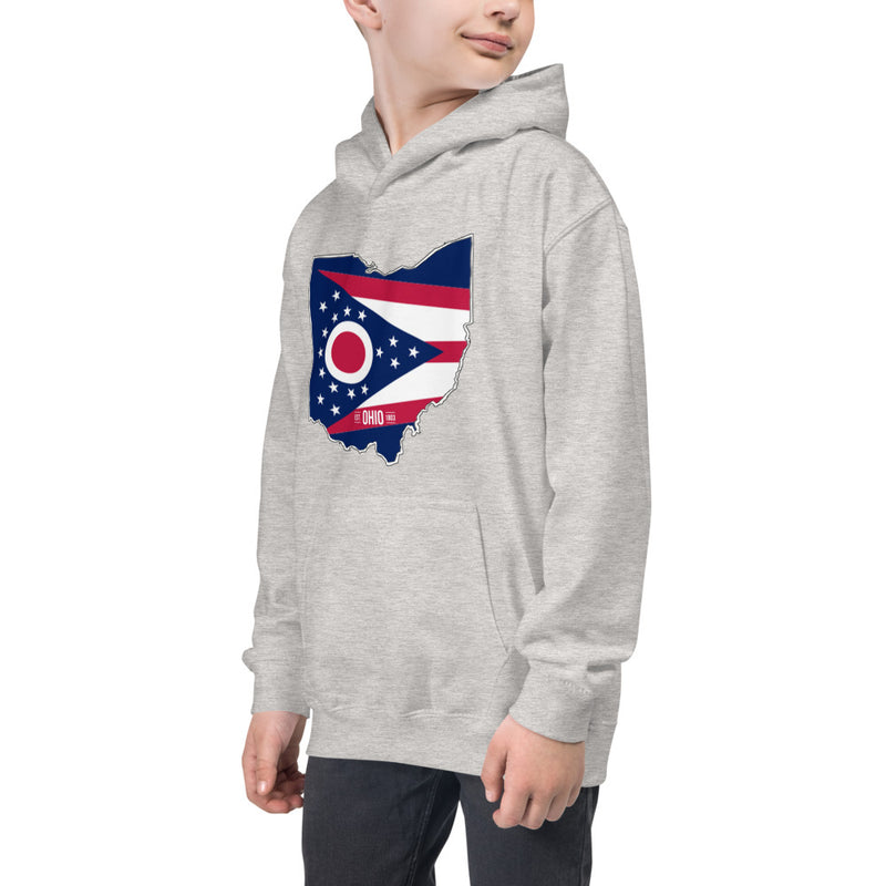 Boy's Hoodie - Ohio - State Flag