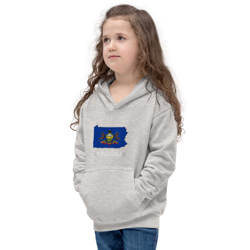 Girl's Hoodie - Pennsylvania - State Flag