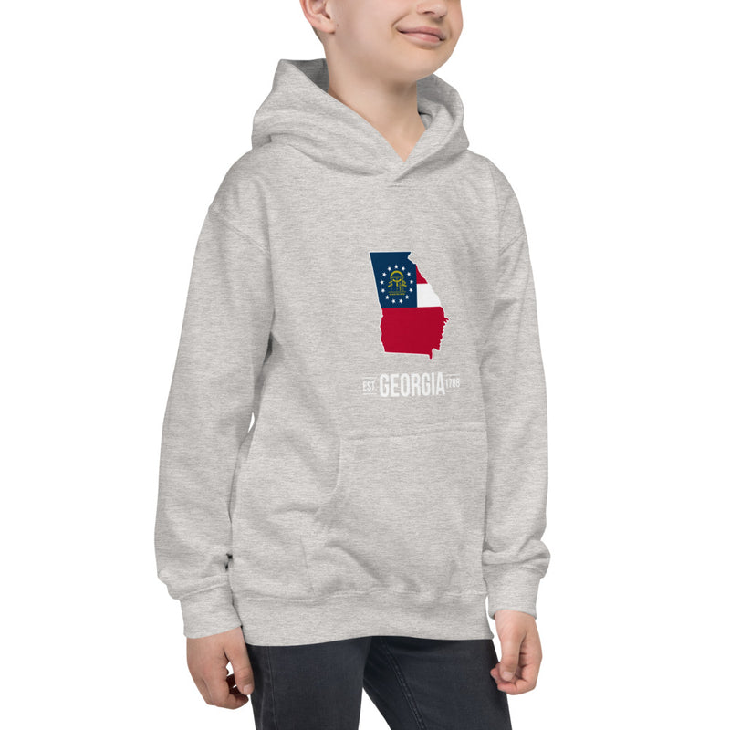 Boy's Hoodie - Georgia - State Flag