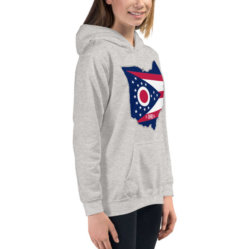 Girl's Hoodie - Ohio - State Flag