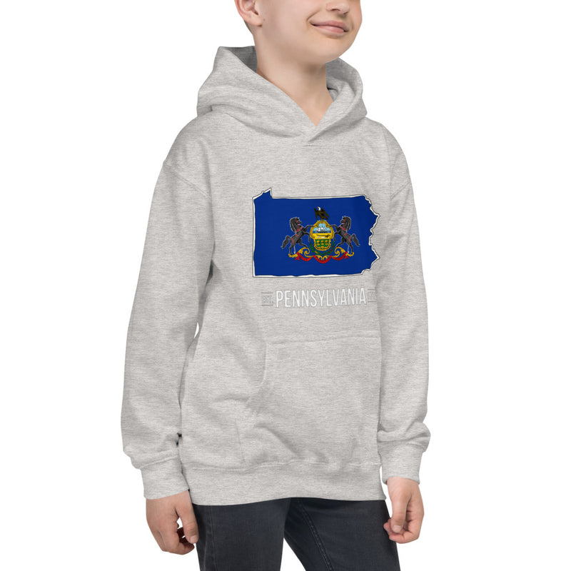 Boy's Hoodie - Pennsylvania - State Flag