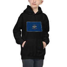 Boy's Hoodie - North Dakota - State Flag