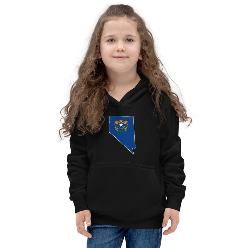Girl's Hoodie - Nevada - State Flag