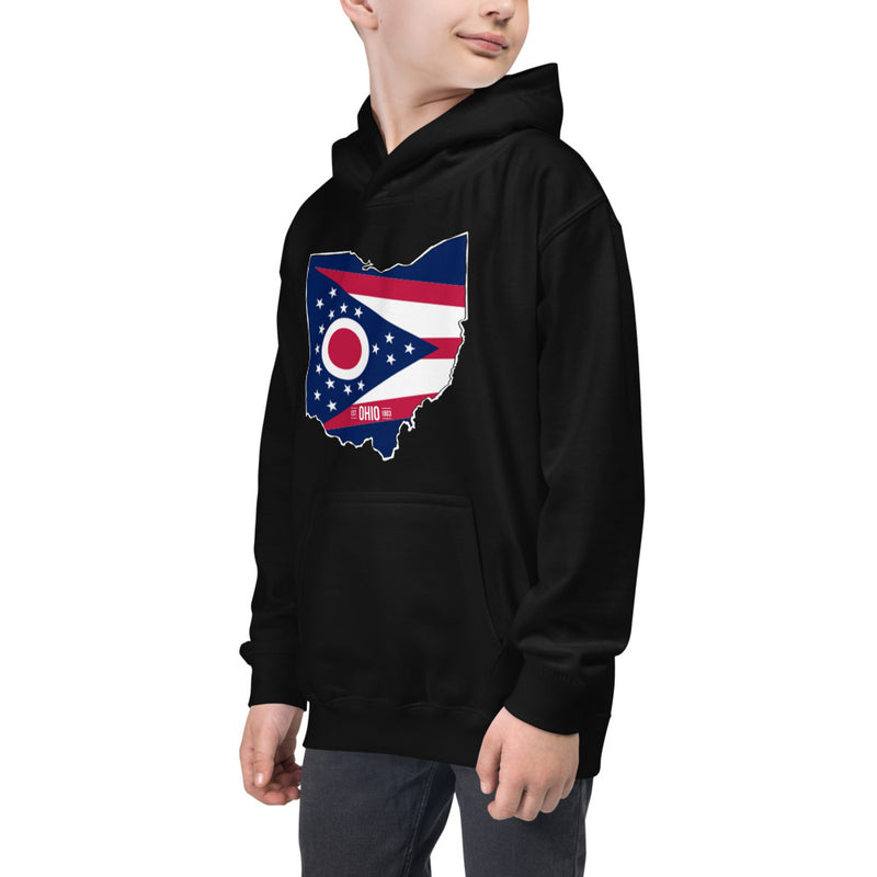Boy's Hoodie - Ohio - State Flag