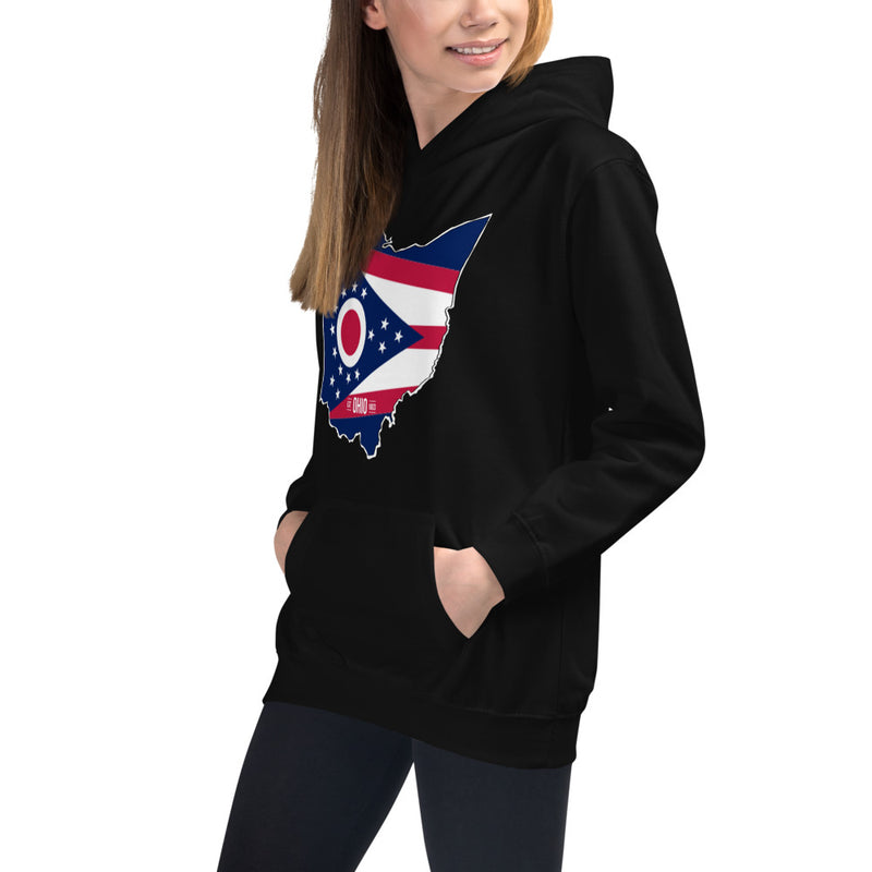 Girl's Hoodie - Ohio - State Flag
