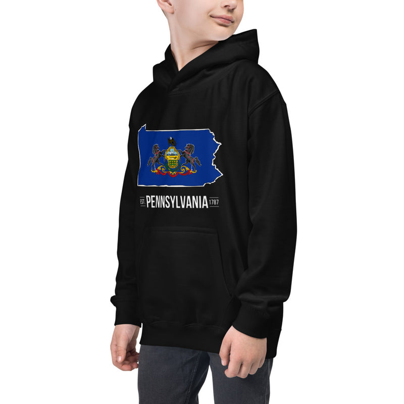 Boy's Hoodie - Pennsylvania - State Flag