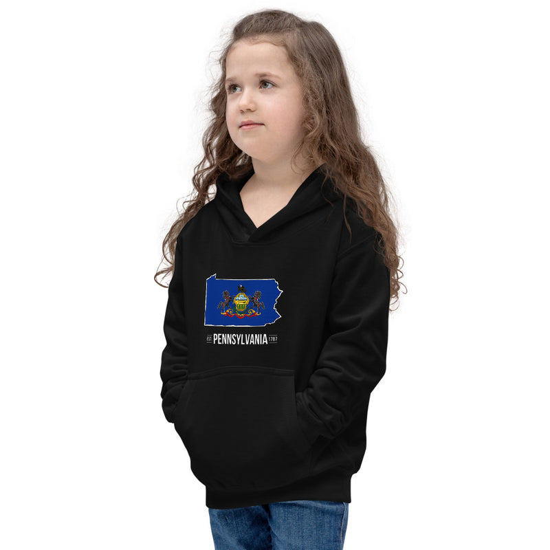 Girl's Hoodie - Pennsylvania - State Flag