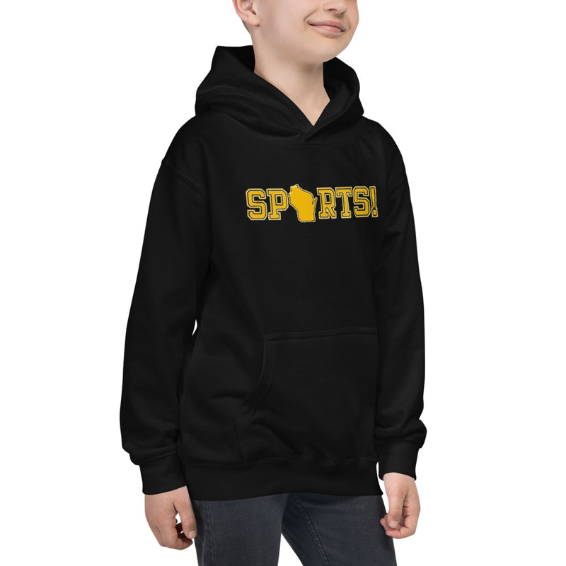 Kid's Hoodie - Wisconsin - Sports!