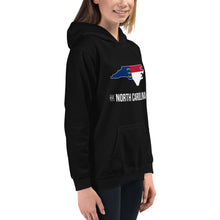 Girl's Hoodie - North Carolina - State Flag