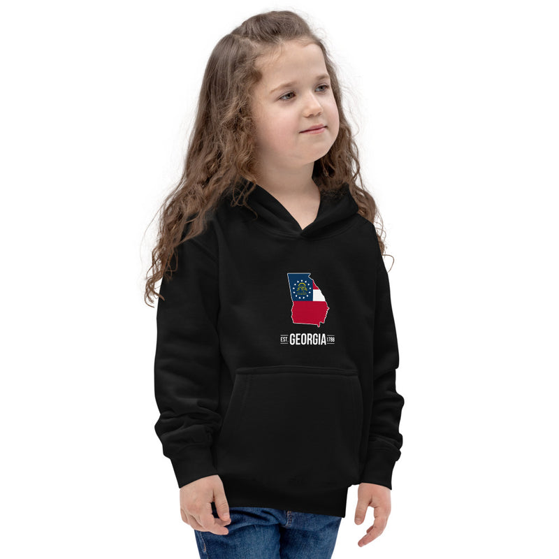 Girl's Hoodie - Georgia - State Flag