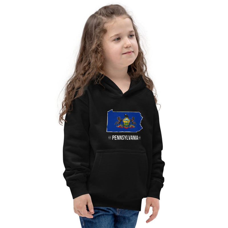 Girl's Hoodie - Pennsylvania - State Flag