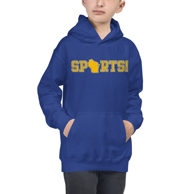 Kid's Hoodie - Wisconsin - Sports!