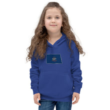 Girl's Hoodie - North Dakota - State Flag