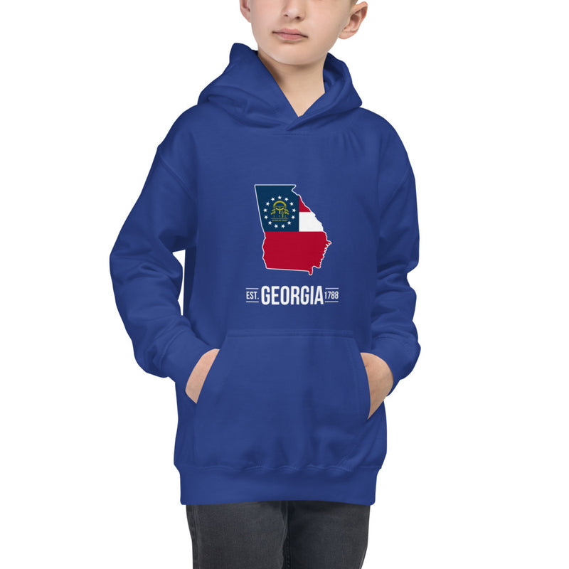 Boy's Hoodie - Georgia - State Flag