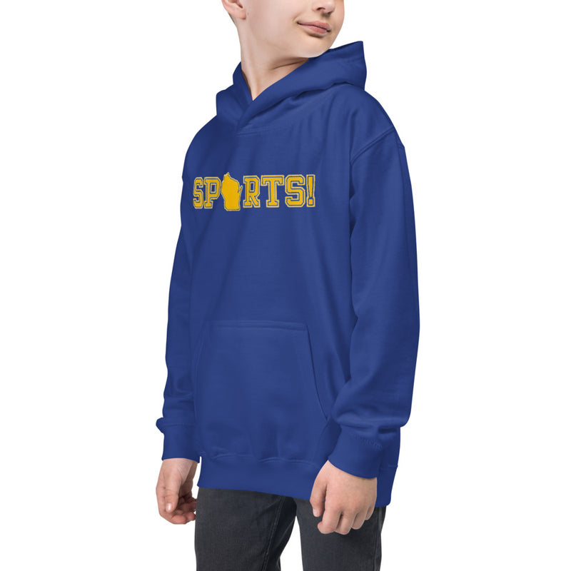 Kid's Hoodie - Wisconsin - Sports!